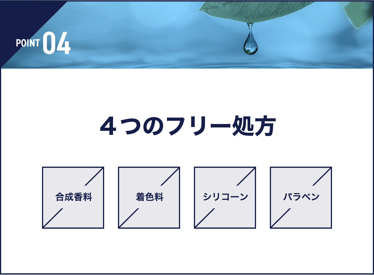 POINT 04 4つのフリー処方