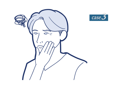 case3 顔にハリがない…