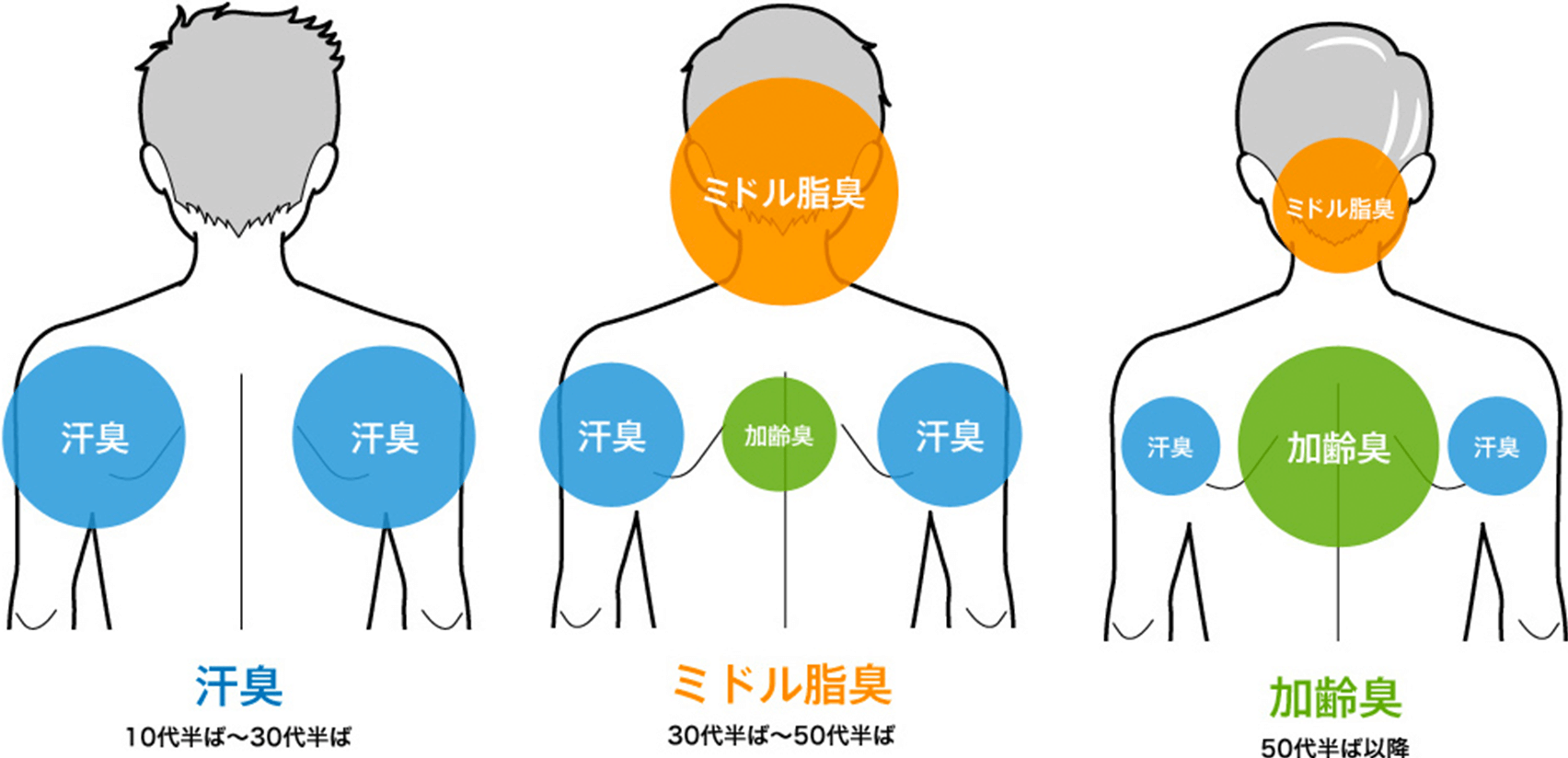 年代別ニオイ発生部位